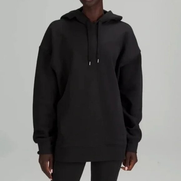 lululemon athletica Tops - Lululemon Perfectly Oversized Hoodie Black‎ size 8 W3FF8S